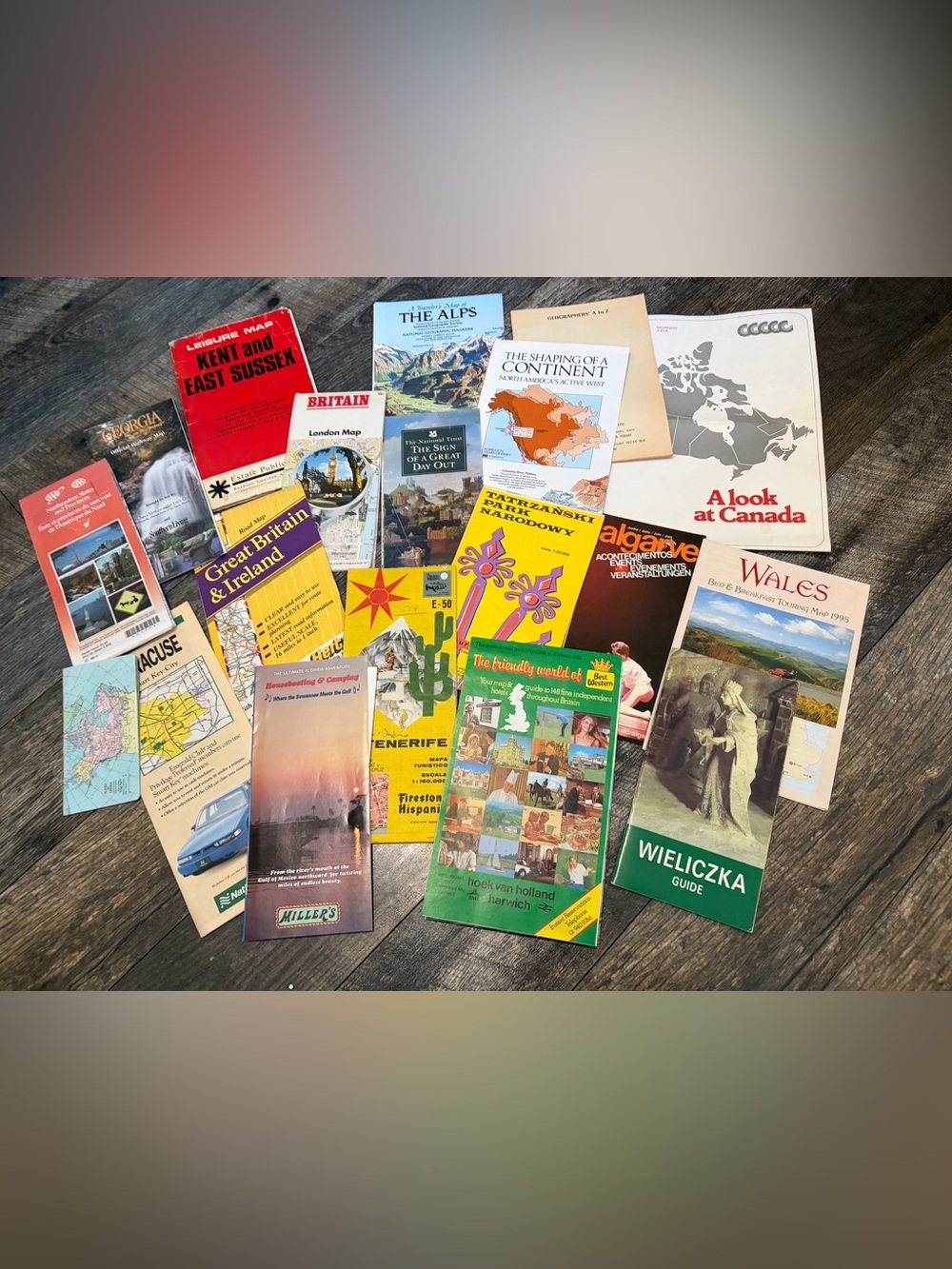 Vintage Paper Items road Maps, maps, Papers etc world wide